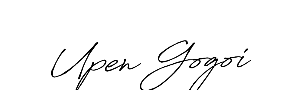 Also we have Upen Gogoi name is the best signature style. Create professional handwritten signature collection using Antro_Vectra_Bolder autograph style. Upen Gogoi signature style 7 images and pictures png