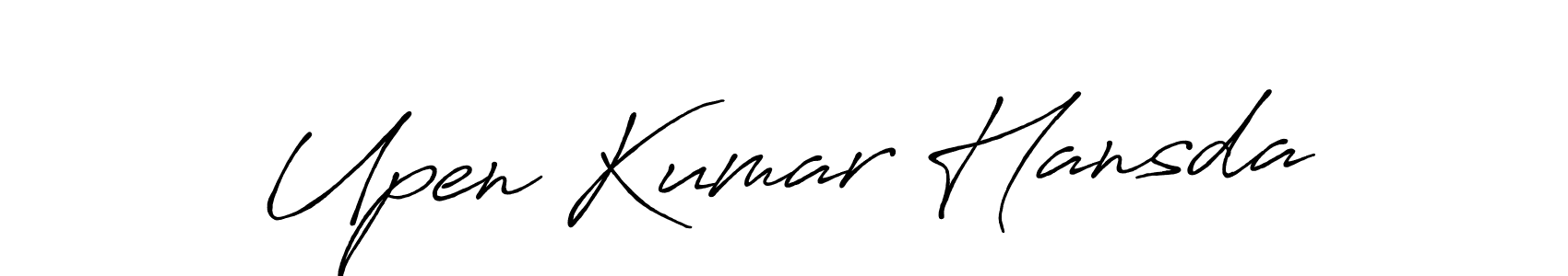 Also You can easily find your signature by using the search form. We will create Upen Kumar Hansda name handwritten signature images for you free of cost using Antro_Vectra_Bolder sign style. Upen Kumar Hansda signature style 7 images and pictures png