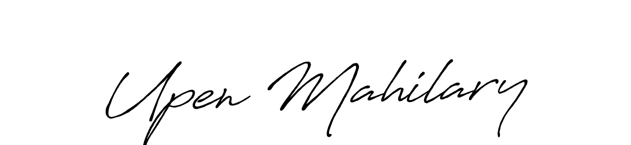 Upen Mahilary stylish signature style. Best Handwritten Sign (Antro_Vectra_Bolder) for my name. Handwritten Signature Collection Ideas for my name Upen Mahilary. Upen Mahilary signature style 7 images and pictures png