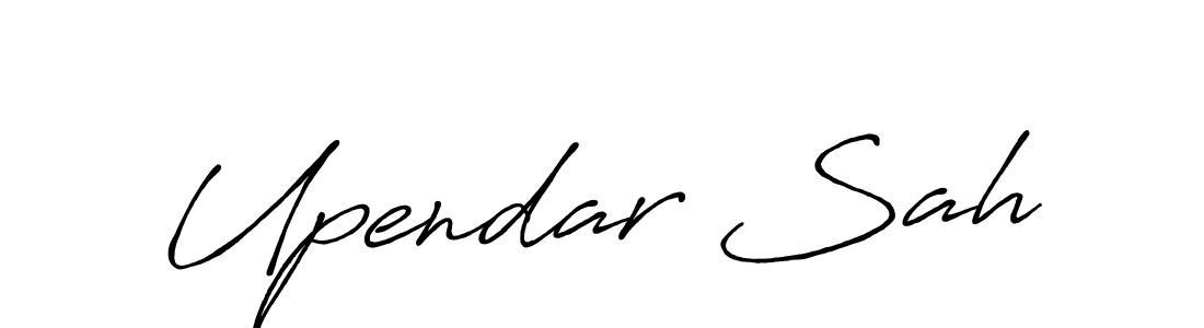 You should practise on your own different ways (Antro_Vectra_Bolder) to write your name (Upendar Sah) in signature. don't let someone else do it for you. Upendar Sah signature style 7 images and pictures png