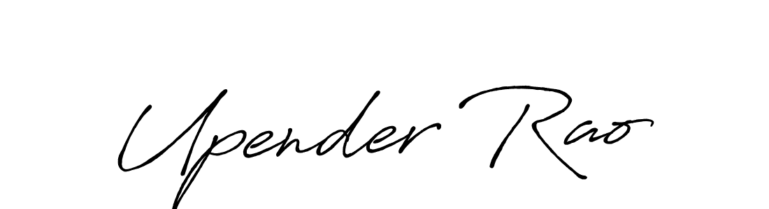 Once you've used our free online signature maker to create your best signature Antro_Vectra_Bolder style, it's time to enjoy all of the benefits that Upender Rao name signing documents. Upender Rao signature style 7 images and pictures png