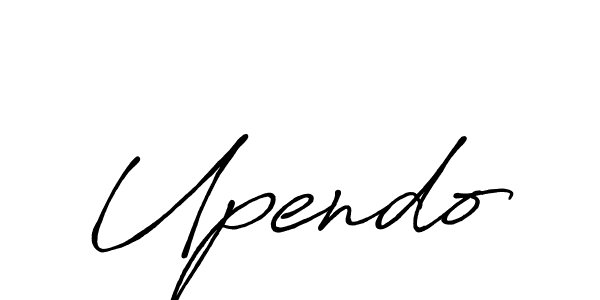 Make a beautiful signature design for name Upendo. With this signature (Antro_Vectra_Bolder) style, you can create a handwritten signature for free. Upendo signature style 7 images and pictures png