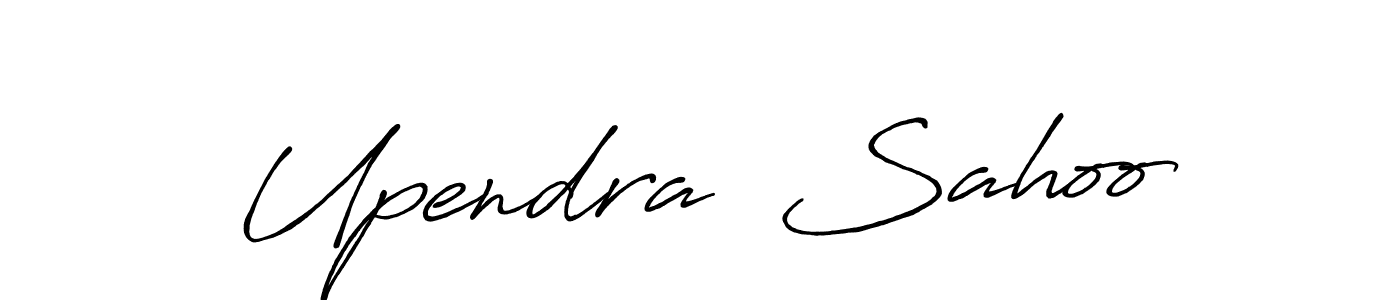 Create a beautiful signature design for name Upendra  Sahoo. With this signature (Antro_Vectra_Bolder) fonts, you can make a handwritten signature for free. Upendra  Sahoo signature style 7 images and pictures png