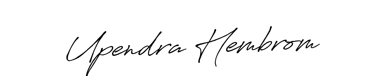 Make a beautiful signature design for name Upendra Hembrom. Use this online signature maker to create a handwritten signature for free. Upendra Hembrom signature style 7 images and pictures png