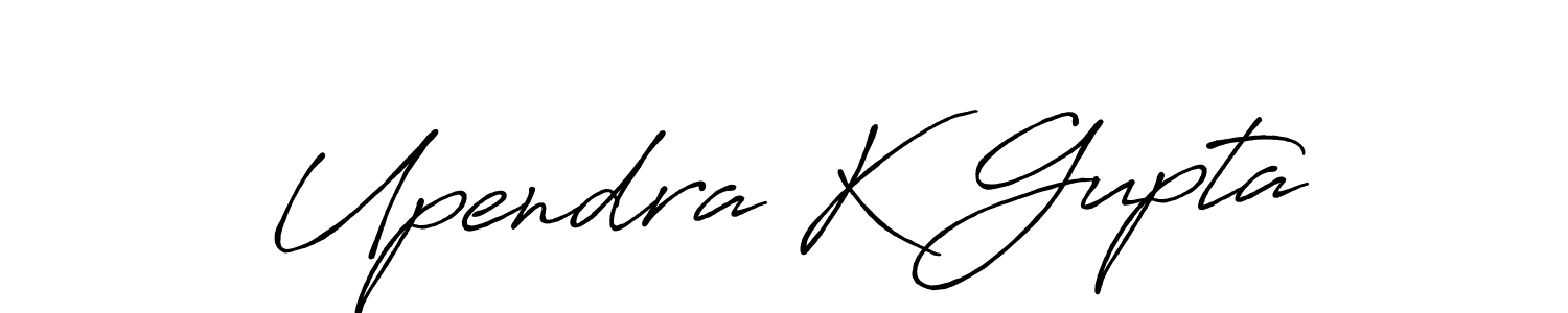 Use a signature maker to create a handwritten signature online. With this signature software, you can design (Antro_Vectra_Bolder) your own signature for name Upendra K Gupta. Upendra K Gupta signature style 7 images and pictures png