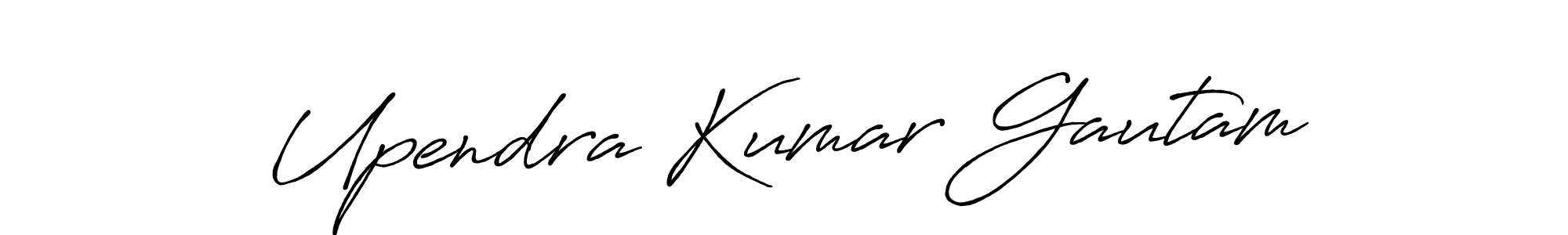 Antro_Vectra_Bolder is a professional signature style that is perfect for those who want to add a touch of class to their signature. It is also a great choice for those who want to make their signature more unique. Get Upendra Kumar Gautam name to fancy signature for free. Upendra Kumar Gautam signature style 7 images and pictures png