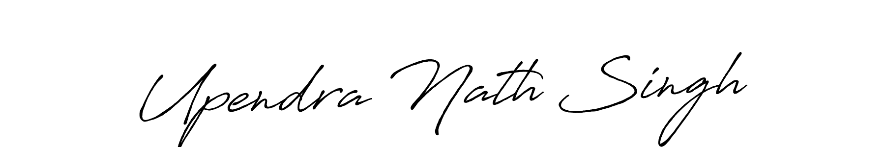 Create a beautiful signature design for name Upendra Nath Singh. With this signature (Antro_Vectra_Bolder) fonts, you can make a handwritten signature for free. Upendra Nath Singh signature style 7 images and pictures png