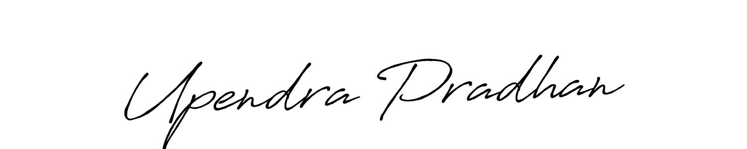 How to make Upendra Pradhan name signature. Use Antro_Vectra_Bolder style for creating short signs online. This is the latest handwritten sign. Upendra Pradhan signature style 7 images and pictures png