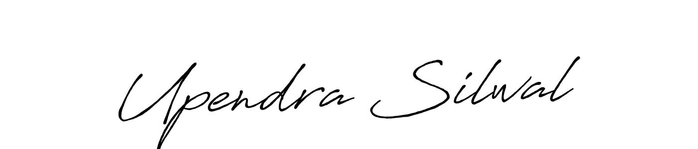 Make a beautiful signature design for name Upendra Silwal. With this signature (Antro_Vectra_Bolder) style, you can create a handwritten signature for free. Upendra Silwal signature style 7 images and pictures png