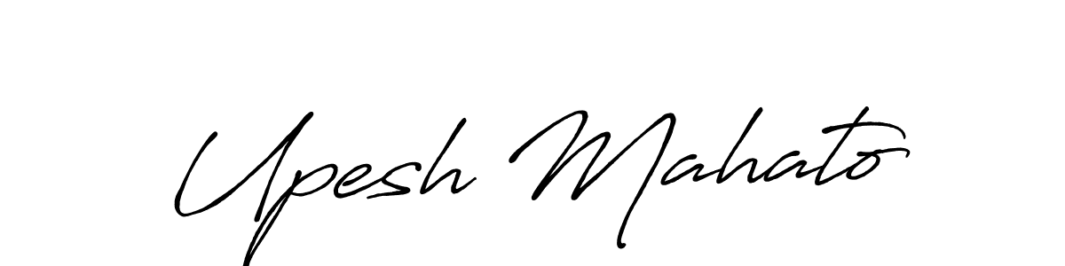 Use a signature maker to create a handwritten signature online. With this signature software, you can design (Antro_Vectra_Bolder) your own signature for name Upesh Mahato. Upesh Mahato signature style 7 images and pictures png