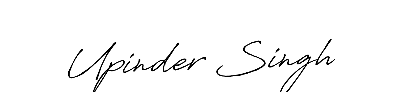 Design your own signature with our free online signature maker. With this signature software, you can create a handwritten (Antro_Vectra_Bolder) signature for name Upinder Singh. Upinder Singh signature style 7 images and pictures png