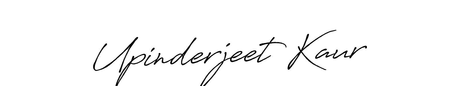 Also we have Upinderjeet Kaur name is the best signature style. Create professional handwritten signature collection using Antro_Vectra_Bolder autograph style. Upinderjeet Kaur signature style 7 images and pictures png