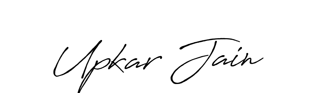 Similarly Antro_Vectra_Bolder is the best handwritten signature design. Signature creator online .You can use it as an online autograph creator for name Upkar Jain. Upkar Jain signature style 7 images and pictures png