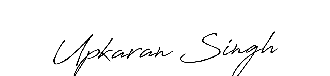 Also You can easily find your signature by using the search form. We will create Upkaran Singh name handwritten signature images for you free of cost using Antro_Vectra_Bolder sign style. Upkaran Singh signature style 7 images and pictures png