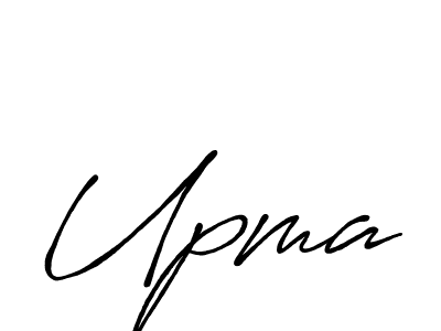 How to make Upma signature? Antro_Vectra_Bolder is a professional autograph style. Create handwritten signature for Upma name. Upma signature style 7 images and pictures png