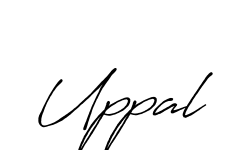 Use a signature maker to create a handwritten signature online. With this signature software, you can design (Antro_Vectra_Bolder) your own signature for name Uppal. Uppal signature style 7 images and pictures png