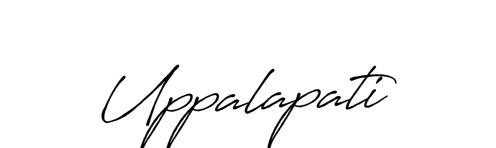 How to make Uppalapati signature? Antro_Vectra_Bolder is a professional autograph style. Create handwritten signature for Uppalapati name. Uppalapati signature style 7 images and pictures png