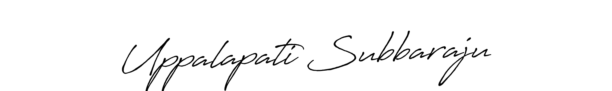 It looks lik you need a new signature style for name Uppalapati Subbaraju. Design unique handwritten (Antro_Vectra_Bolder) signature with our free signature maker in just a few clicks. Uppalapati Subbaraju signature style 7 images and pictures png