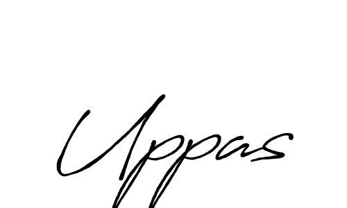Use a signature maker to create a handwritten signature online. With this signature software, you can design (Antro_Vectra_Bolder) your own signature for name Uppas. Uppas signature style 7 images and pictures png