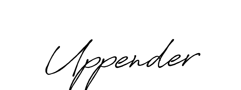How to make Uppender name signature. Use Antro_Vectra_Bolder style for creating short signs online. This is the latest handwritten sign. Uppender signature style 7 images and pictures png