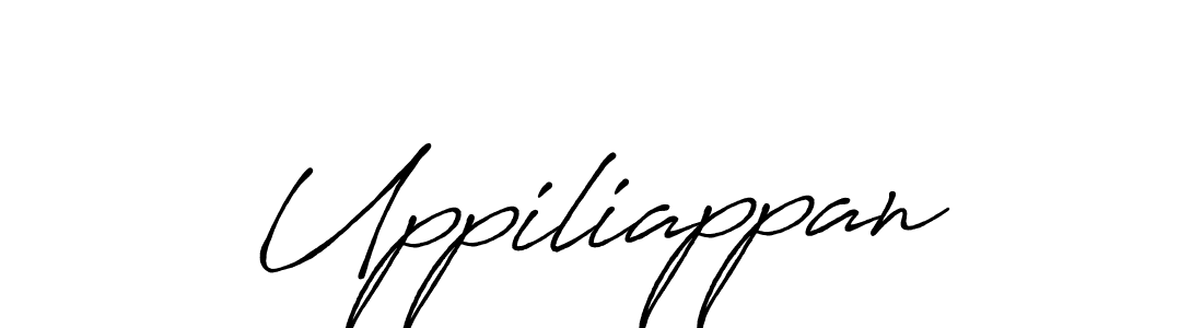Make a beautiful signature design for name Uppiliappan. With this signature (Antro_Vectra_Bolder) style, you can create a handwritten signature for free. Uppiliappan signature style 7 images and pictures png