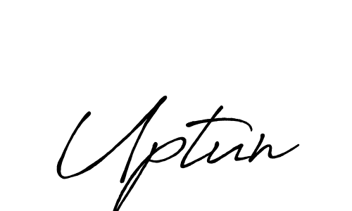 Also You can easily find your signature by using the search form. We will create Uptun name handwritten signature images for you free of cost using Antro_Vectra_Bolder sign style. Uptun signature style 7 images and pictures png