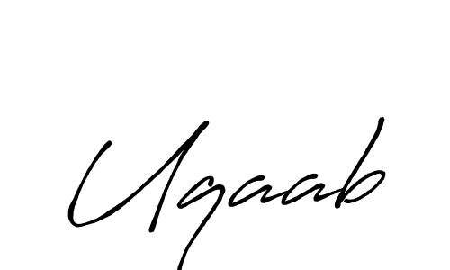 Uqaab stylish signature style. Best Handwritten Sign (Antro_Vectra_Bolder) for my name. Handwritten Signature Collection Ideas for my name Uqaab. Uqaab signature style 7 images and pictures png