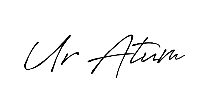 Also You can easily find your signature by using the search form. We will create Ur Atum name handwritten signature images for you free of cost using Antro_Vectra_Bolder sign style. Ur Atum signature style 7 images and pictures png