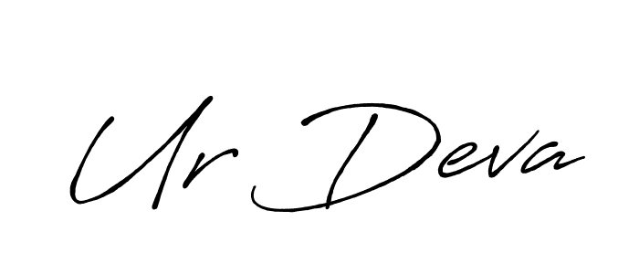 The best way (Antro_Vectra_Bolder) to make a short signature is to pick only two or three words in your name. The name Ur Deva include a total of six letters. For converting this name. Ur Deva signature style 7 images and pictures png