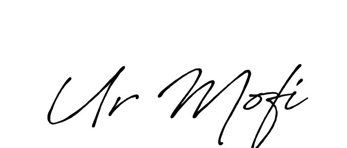 Also we have Ur Mofi name is the best signature style. Create professional handwritten signature collection using Antro_Vectra_Bolder autograph style. Ur Mofi signature style 7 images and pictures png