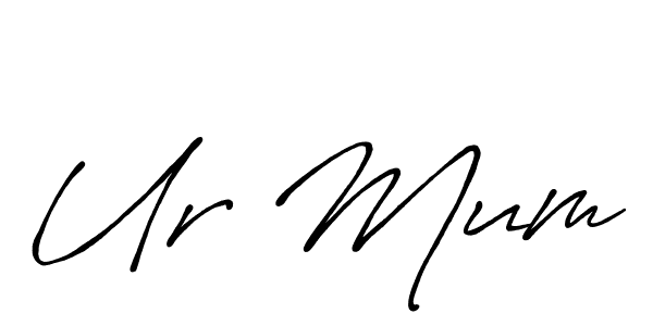 How to Draw Ur Mum signature style? Antro_Vectra_Bolder is a latest design signature styles for name Ur Mum. Ur Mum signature style 7 images and pictures png