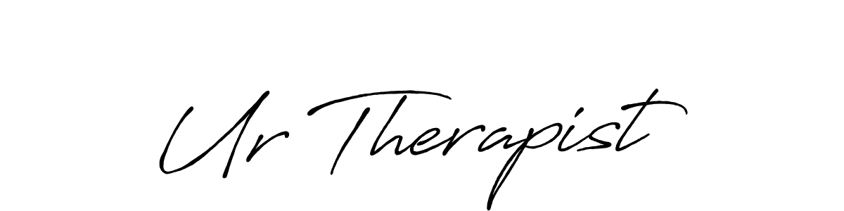 Design your own signature with our free online signature maker. With this signature software, you can create a handwritten (Antro_Vectra_Bolder) signature for name Ur Therapist. Ur Therapist signature style 7 images and pictures png