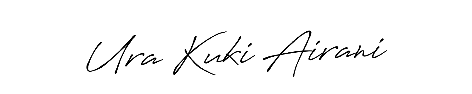 Use a signature maker to create a handwritten signature online. With this signature software, you can design (Antro_Vectra_Bolder) your own signature for name Ura Kuki Airani. Ura Kuki Airani signature style 7 images and pictures png