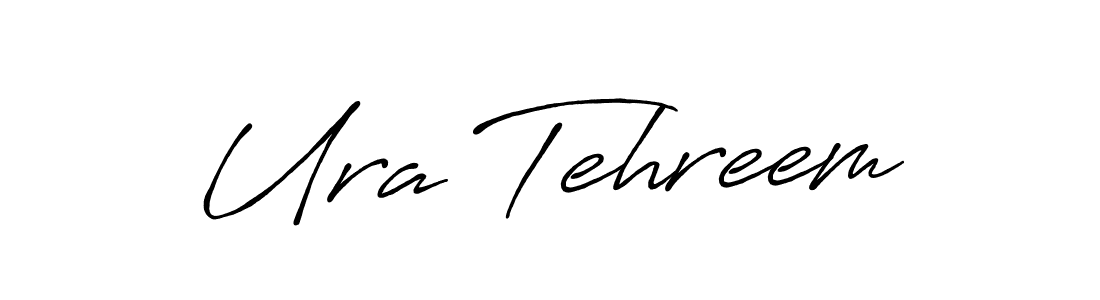 Make a beautiful signature design for name Ura Tehreem. With this signature (Antro_Vectra_Bolder) style, you can create a handwritten signature for free. Ura Tehreem signature style 7 images and pictures png