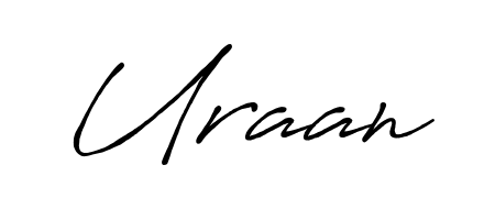How to make Uraan name signature. Use Antro_Vectra_Bolder style for creating short signs online. This is the latest handwritten sign. Uraan signature style 7 images and pictures png