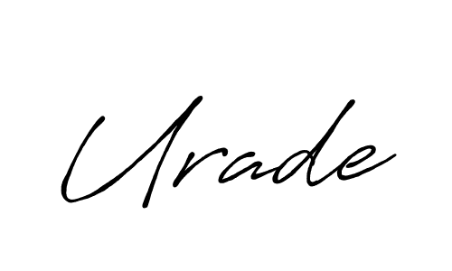 Similarly Antro_Vectra_Bolder is the best handwritten signature design. Signature creator online .You can use it as an online autograph creator for name Urade. Urade signature style 7 images and pictures png