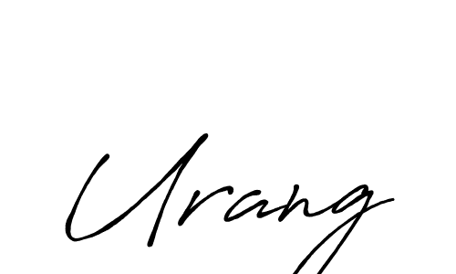 Urang stylish signature style. Best Handwritten Sign (Antro_Vectra_Bolder) for my name. Handwritten Signature Collection Ideas for my name Urang. Urang signature style 7 images and pictures png