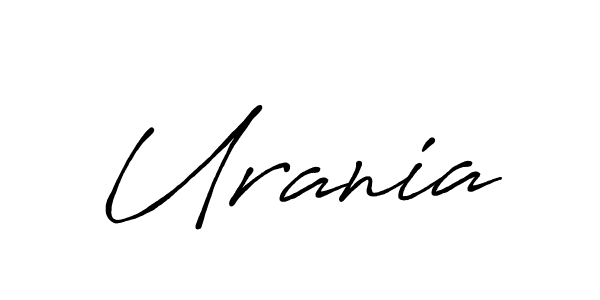 How to make Urania name signature. Use Antro_Vectra_Bolder style for creating short signs online. This is the latest handwritten sign. Urania signature style 7 images and pictures png