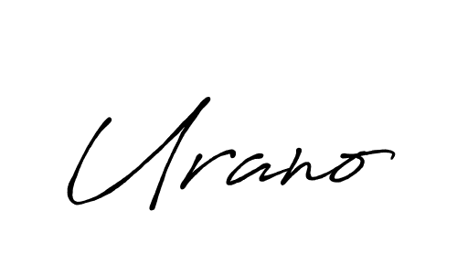 How to make Urano signature? Antro_Vectra_Bolder is a professional autograph style. Create handwritten signature for Urano name. Urano signature style 7 images and pictures png