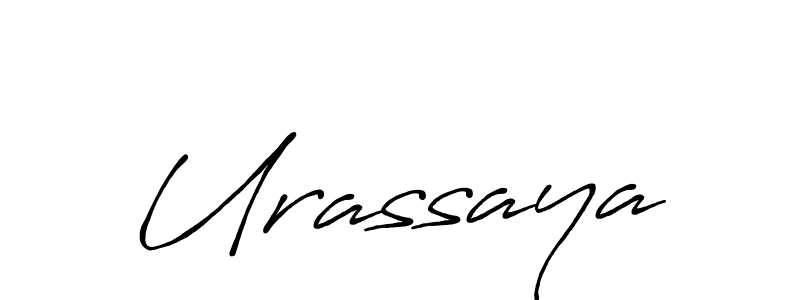 if you are searching for the best signature style for your name Urassaya. so please give up your signature search. here we have designed multiple signature styles  using Antro_Vectra_Bolder. Urassaya signature style 7 images and pictures png