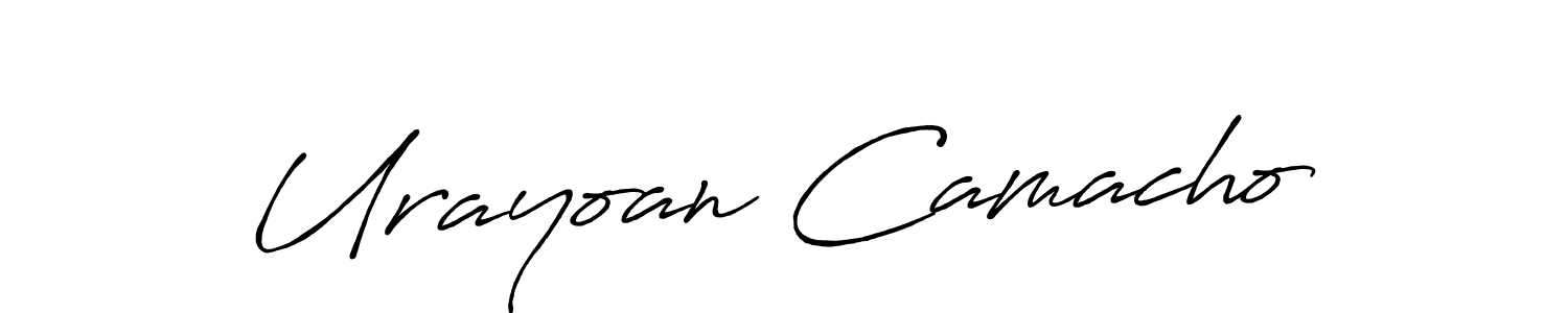 Use a signature maker to create a handwritten signature online. With this signature software, you can design (Antro_Vectra_Bolder) your own signature for name Urayoan Camacho. Urayoan Camacho signature style 7 images and pictures png