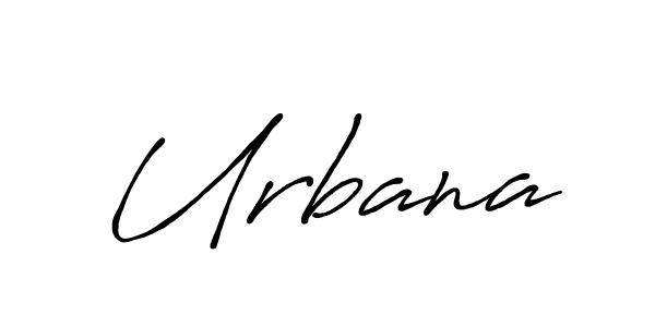 Make a beautiful signature design for name Urbana. With this signature (Antro_Vectra_Bolder) style, you can create a handwritten signature for free. Urbana signature style 7 images and pictures png