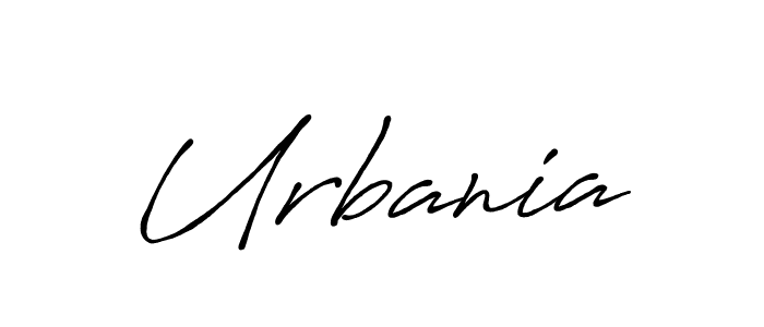 Make a beautiful signature design for name Urbania. With this signature (Antro_Vectra_Bolder) style, you can create a handwritten signature for free. Urbania signature style 7 images and pictures png