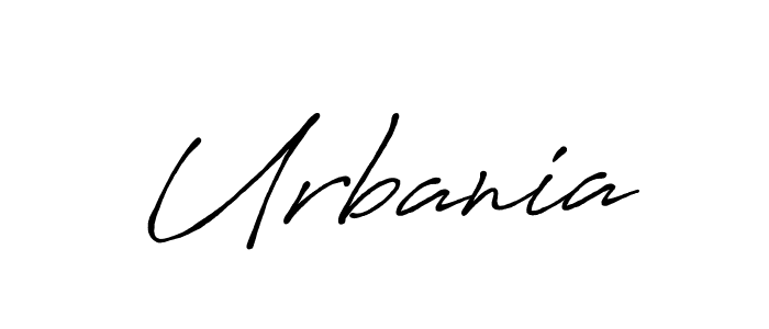 Make a beautiful signature design for name Urbania. With this signature (Antro_Vectra_Bolder) style, you can create a handwritten signature for free. Urbania signature style 7 images and pictures png