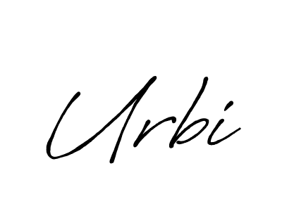 How to make Urbi signature? Antro_Vectra_Bolder is a professional autograph style. Create handwritten signature for Urbi name. Urbi signature style 7 images and pictures png