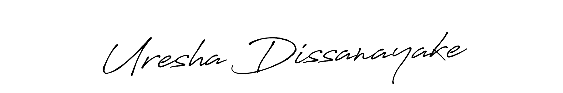 The best way (Antro_Vectra_Bolder) to make a short signature is to pick only two or three words in your name. The name Uresha Dissanayake include a total of six letters. For converting this name. Uresha Dissanayake signature style 7 images and pictures png