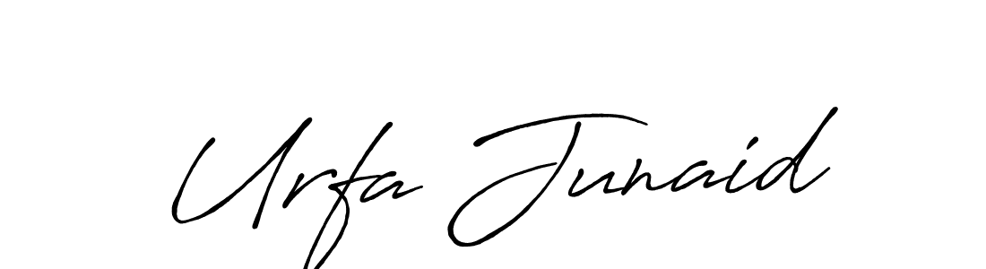 The best way (Antro_Vectra_Bolder) to make a short signature is to pick only two or three words in your name. The name Urfa Junaid include a total of six letters. For converting this name. Urfa Junaid signature style 7 images and pictures png