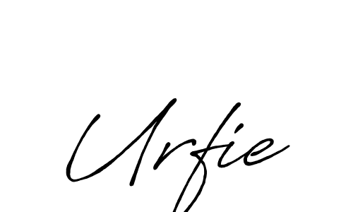 Create a beautiful signature design for name Urfie. With this signature (Antro_Vectra_Bolder) fonts, you can make a handwritten signature for free. Urfie signature style 7 images and pictures png