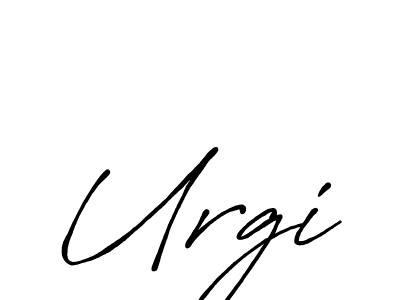 Design your own signature with our free online signature maker. With this signature software, you can create a handwritten (Antro_Vectra_Bolder) signature for name Urgi. Urgi signature style 7 images and pictures png
