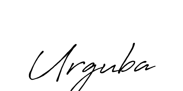 The best way (Antro_Vectra_Bolder) to make a short signature is to pick only two or three words in your name. The name Urguba include a total of six letters. For converting this name. Urguba signature style 7 images and pictures png